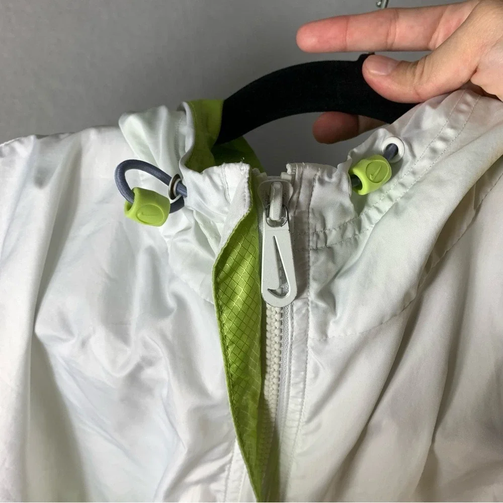 Vintage Nike Windbreaker Jacket Mens 2XL Full Zip Up Hooded Multicolor 90s